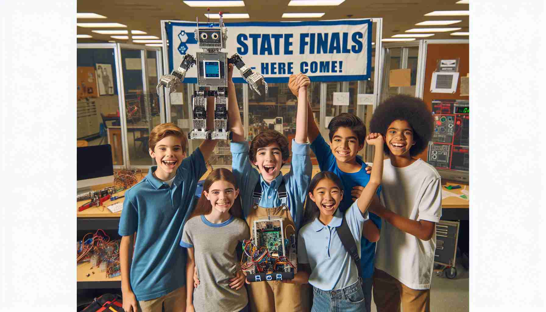 Middle School Robotics Team Soars to State Finals—And They’re Making Waves!