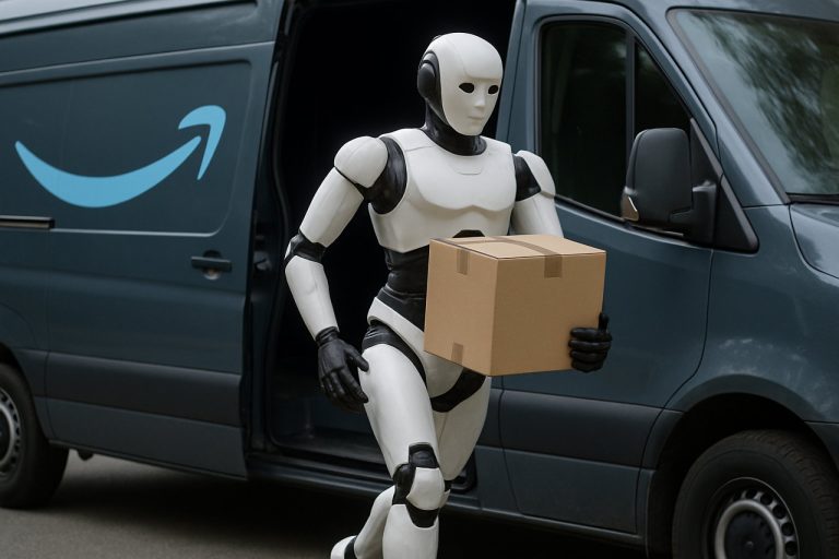 Amazonova sljedeća dostavna revolucija: Humanoidni roboti spremni za skakanje iz kombija i zamjenu kurira